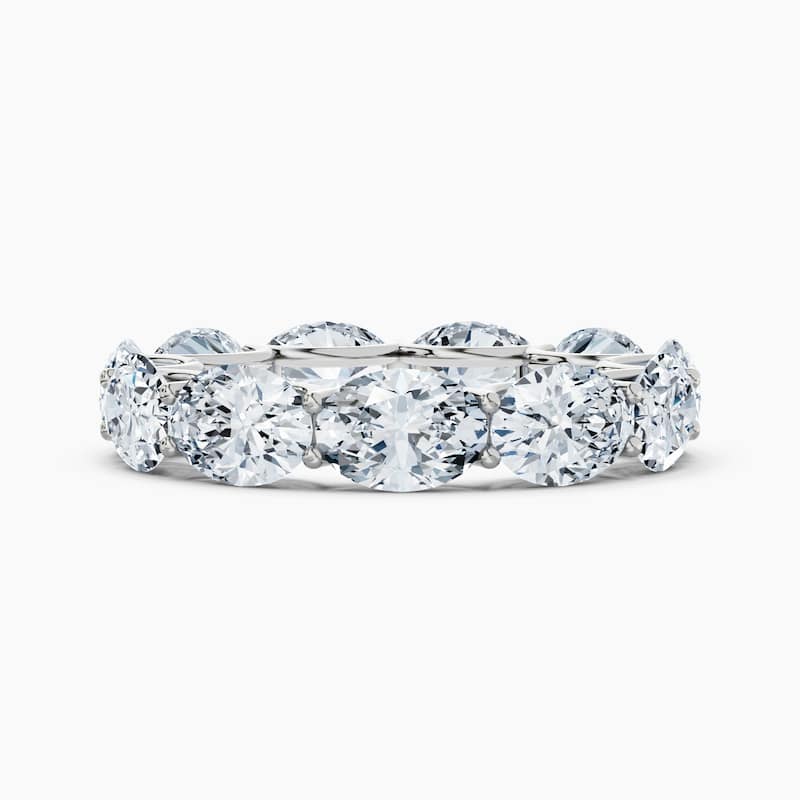 Auriya 14k Gold Oval East-West Lab Grown Diamond Eternity Band 1.80 - 8.25 ct. tw. (F-G, VS) - 8.25 ct. wt. - 9 - White