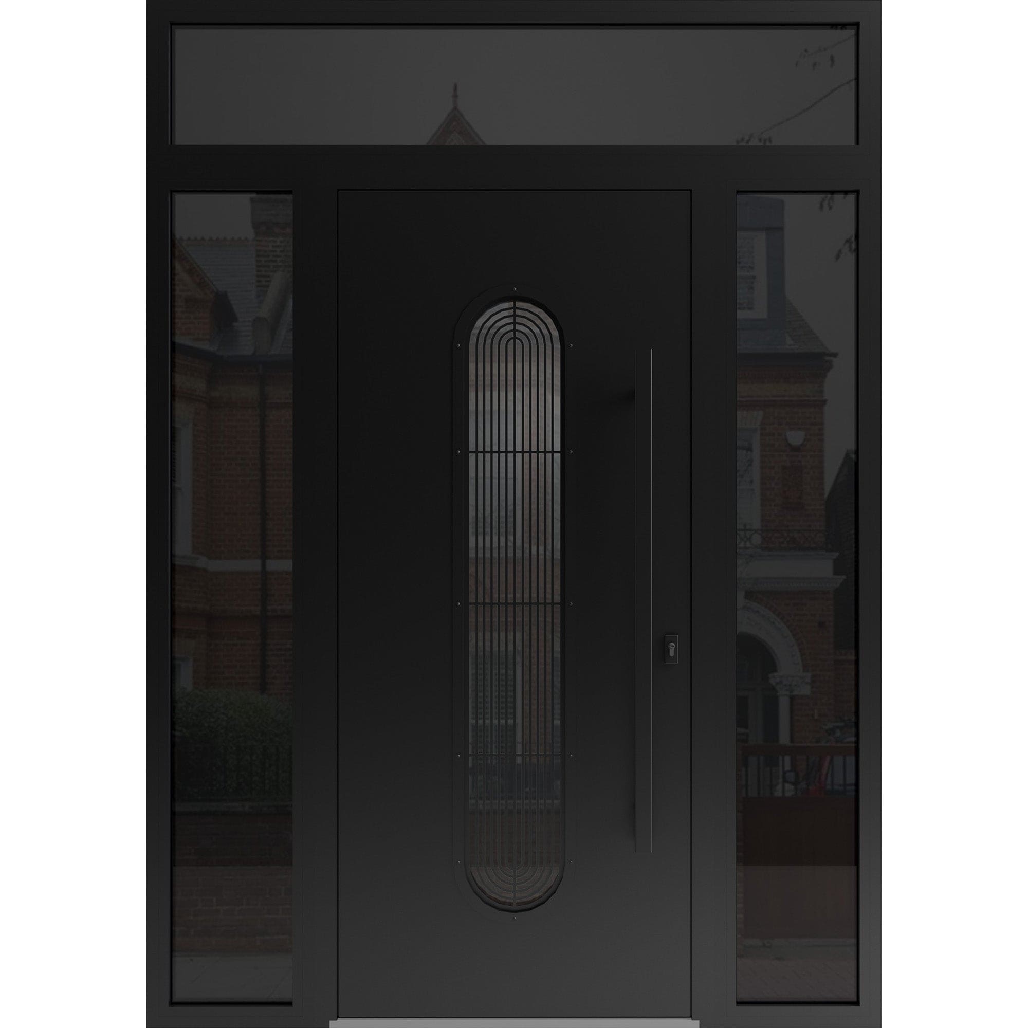 VDOMDOORS Ronex 0521 Black Steel Exterior Door