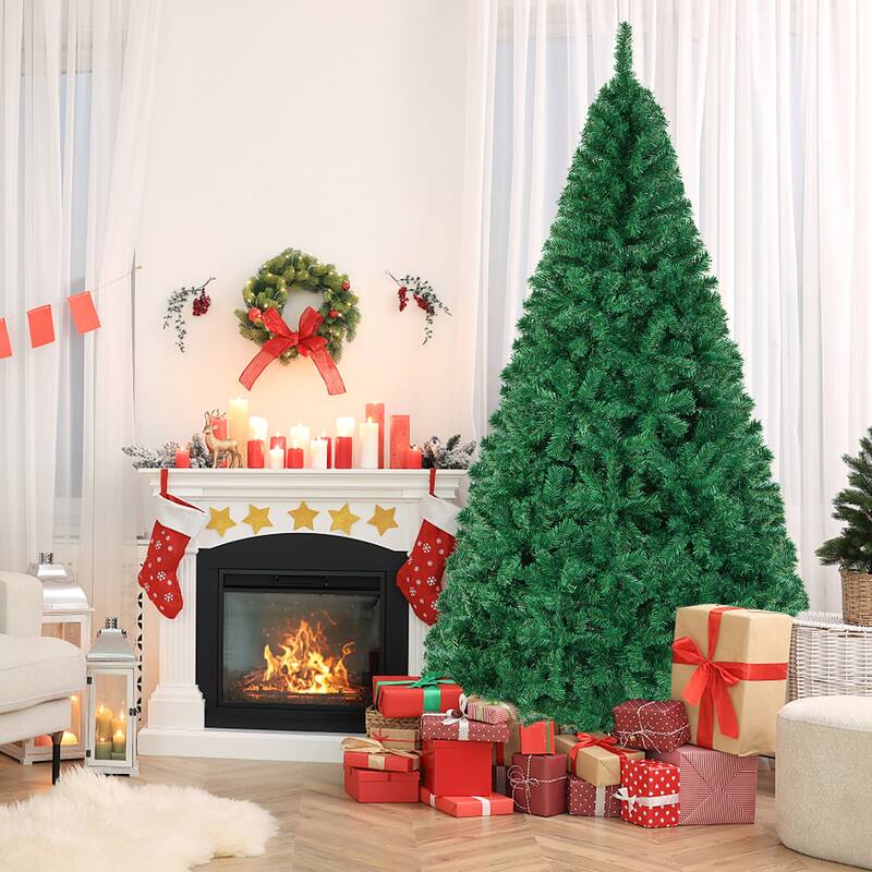 Gymax 8' Green Holiday Season Artificial PVC Christmas Tree Indoor