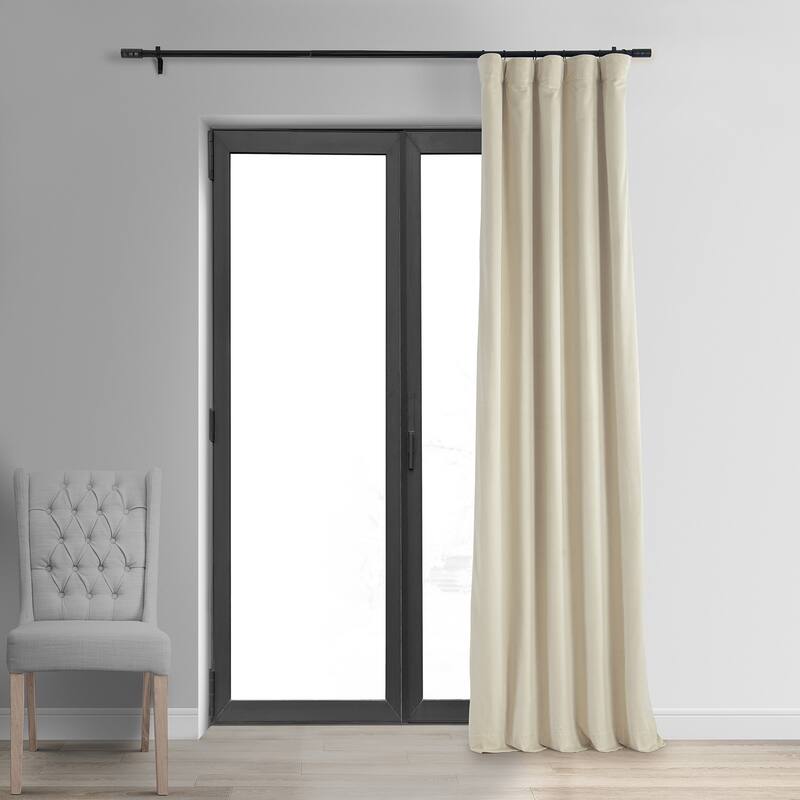 Exclusive Fabrics Signature Blackout Velvet Curtain (1 Panel)