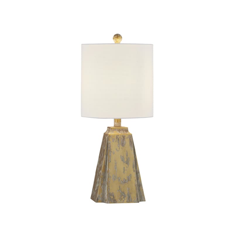 Tucker 23" Table Lamp with Linen Shade, Worn Gold (Set of 2)