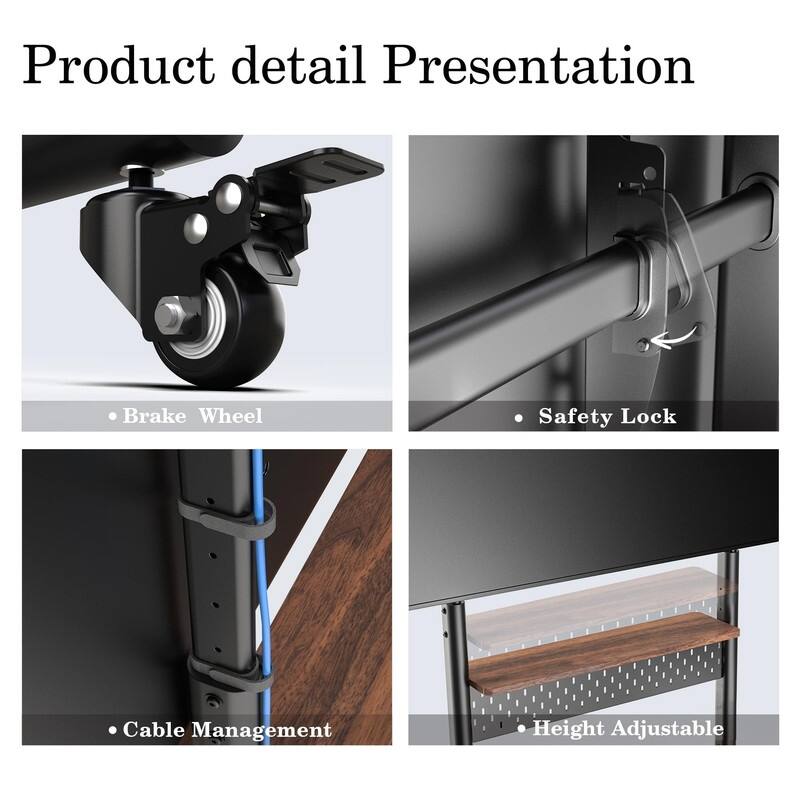 Rolling TV Stand