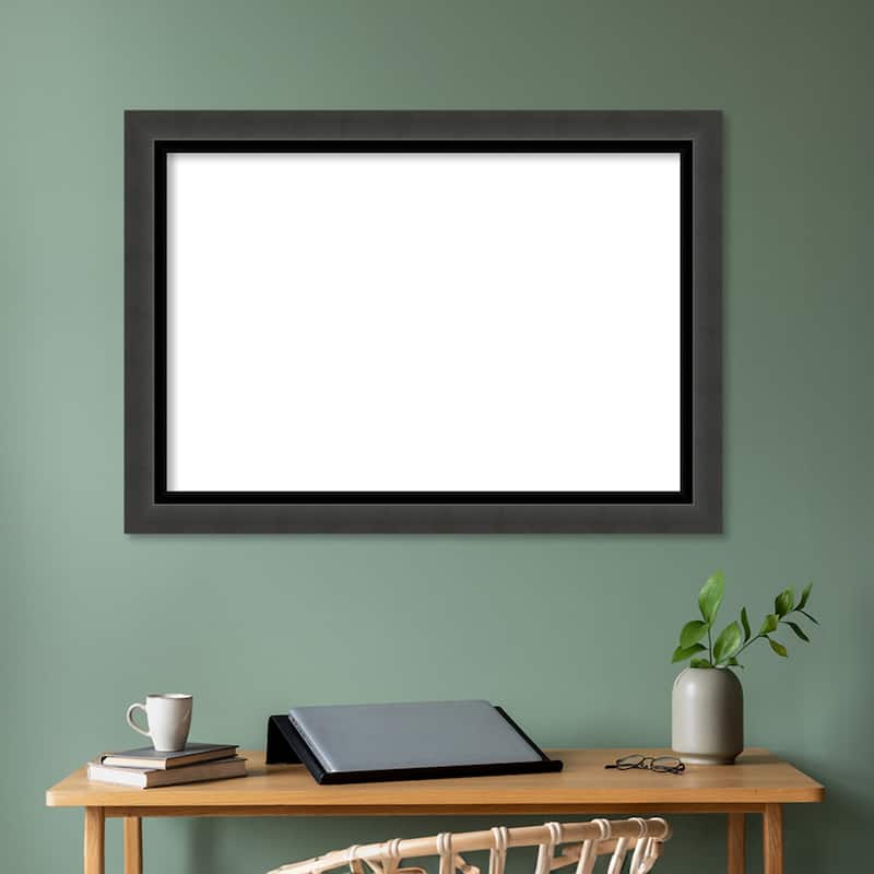 Amanti Art Tuxedo Black Framed Dry Erase Magnetic Board