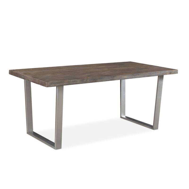 Lark Grey Mango Wood 3 Piece Dining Table Set