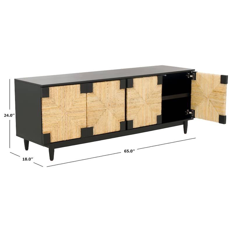 SAFAVIEH Couture Roseanne Banana Stem Entertainment Media Stand - 65"W x 18"D x 24"H