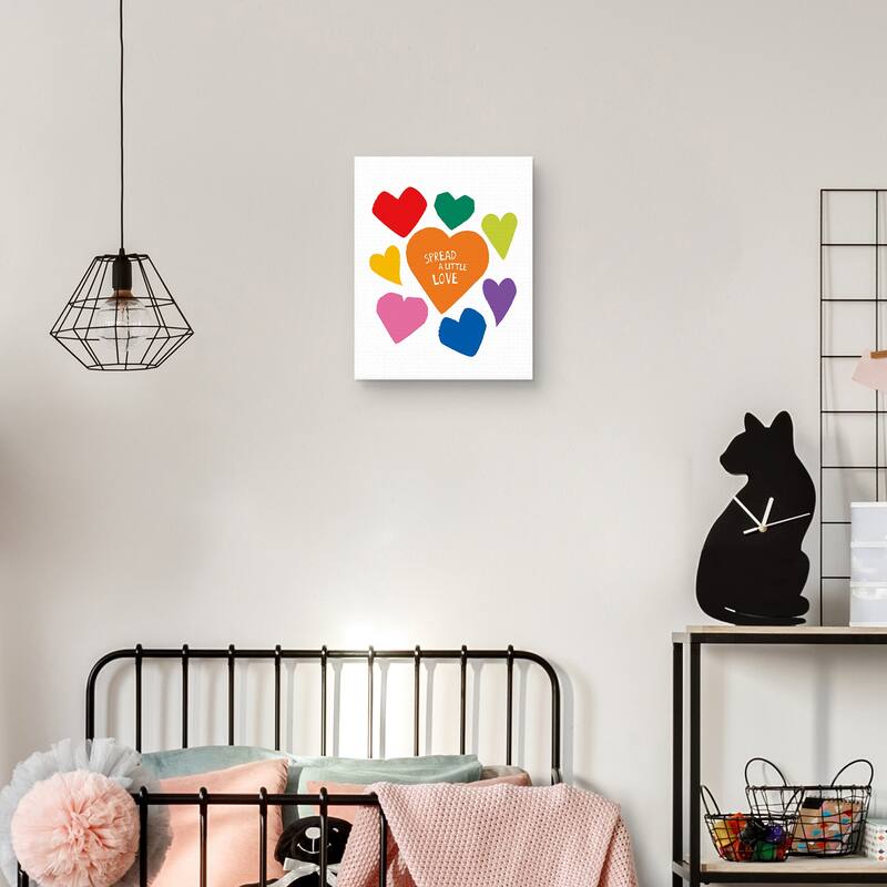 Spread a Little Love Canvas Art Print
