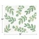 preview thumbnail 2 of 0, Floral Leaf Collection Accent Floor Rug (2.5' x 3') - Green and White Boho Botanical Woodland Tropical Garden Leaves Nature