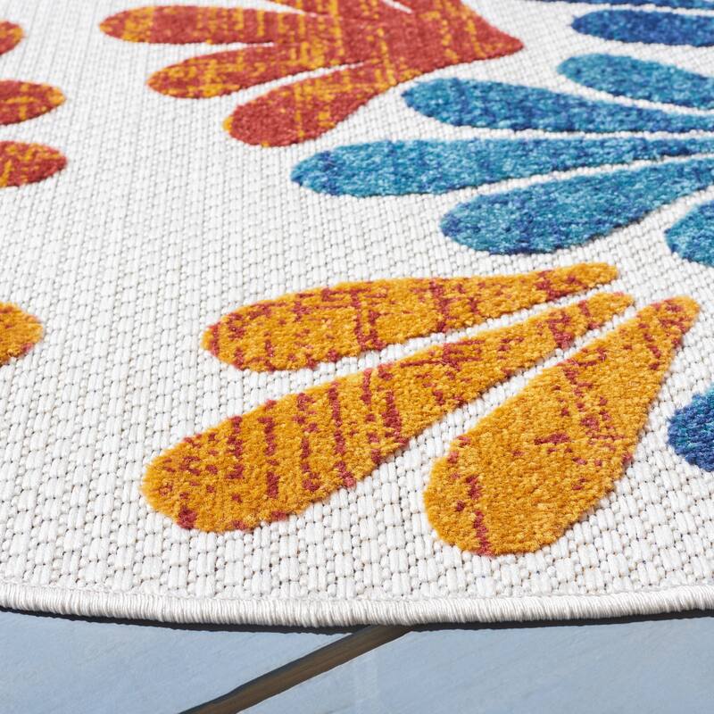 SAFAVIEH Cabana Fleda Indoor/ Outdoor Waterproof Patio Floral Rug