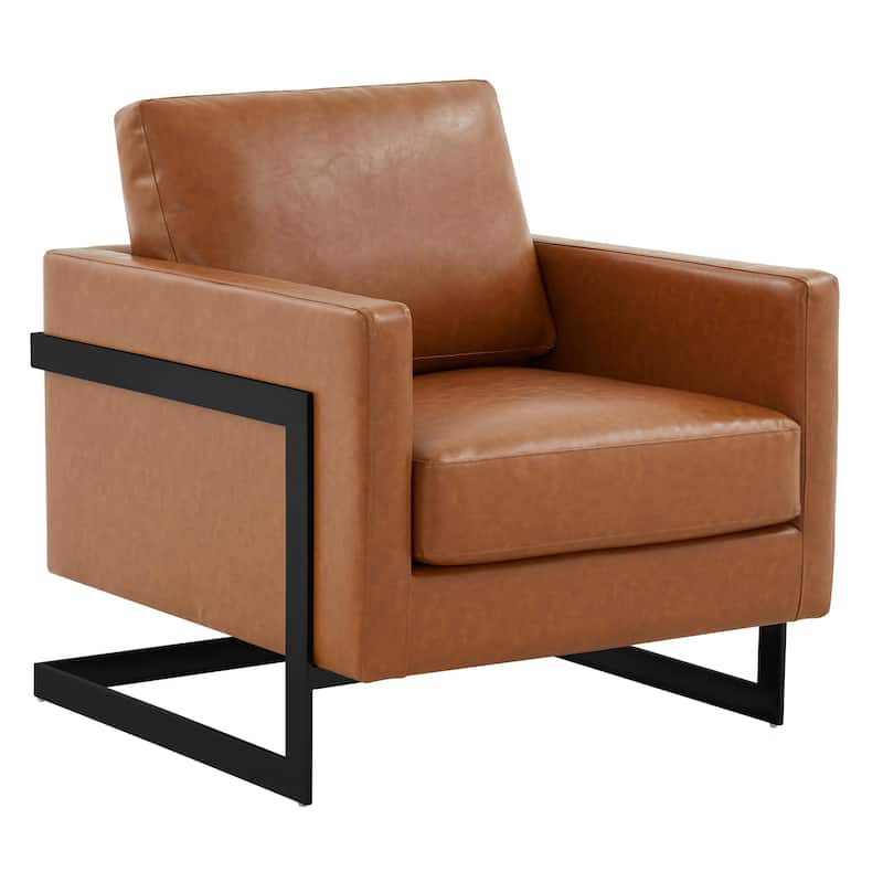 Lincoln Upholstered Velvet Single-Seater Sofa Fabric Accent Chair in Stainless Steel with Removable Cushions - 35"