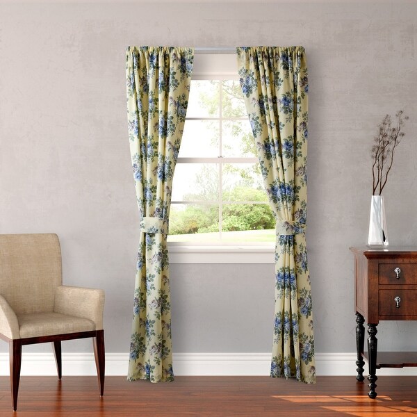 Laura Ashley Linley 4-Piece Lined Drape Set - 54 x 84 - Bed Bath