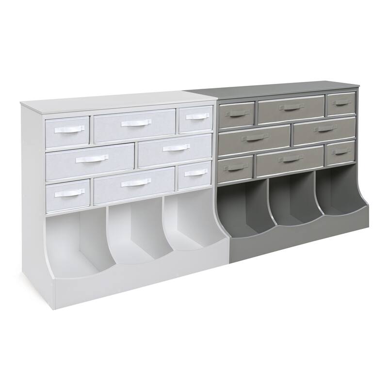 Storage Station with Eight Baskets and Three Bins