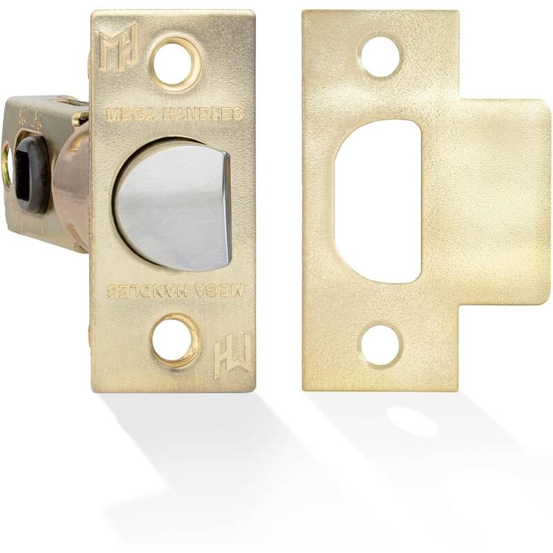 Mega Handles 2-Way Adjustable Door Latch | Universal Half Moon Spindles | For Hidden & Interior Door Lock Systems