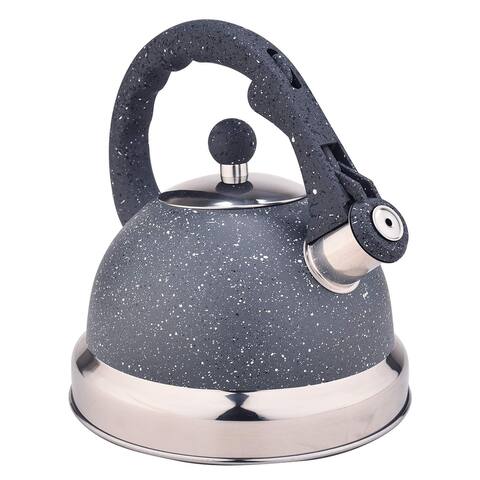 2.5L Stove Top Tea kettle, Food Grade Stove Tea Pot with Heat Resistance Handle, Anti-Rust and Loud Whistling