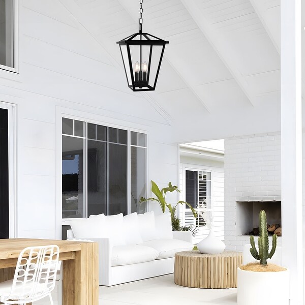 Black outdoor hanging light fixtures on sale