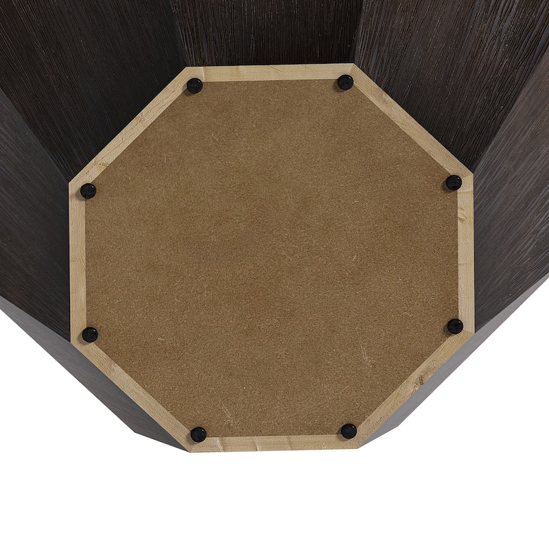 31.5 "Octagonal Rubber wood Set of Coffee Table,Coffee Table,Living Room Bedroom