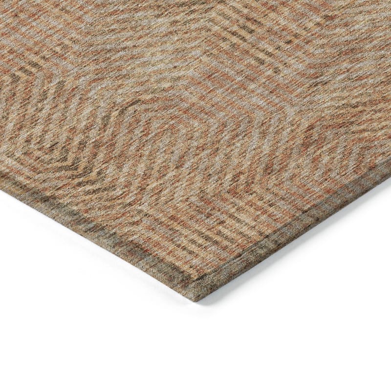 HomeRoots Geometric Transitional Rectangle Outdoor Rug