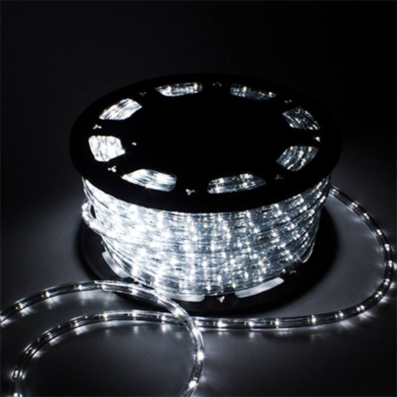 Ainfox 150ft LED Rope Light In/Outdoor Christmas Decorative Party Lighting - White