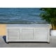 preview thumbnail 2 of 11, SAFAVIEH Outdoor Elina 47.2-Inch Grey Wash Cushion Storage Box - 47.2" x 17.7" x 18.9"