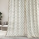 Exclusive Fabrics Saida Embroidered Faux Linen Sheer Curtain (1 Panel ...