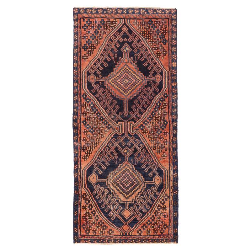ECARPETGALLERY Hand-knotted Konya Anatolian Dark Copper Wool Rug - 3'7 x 8'0