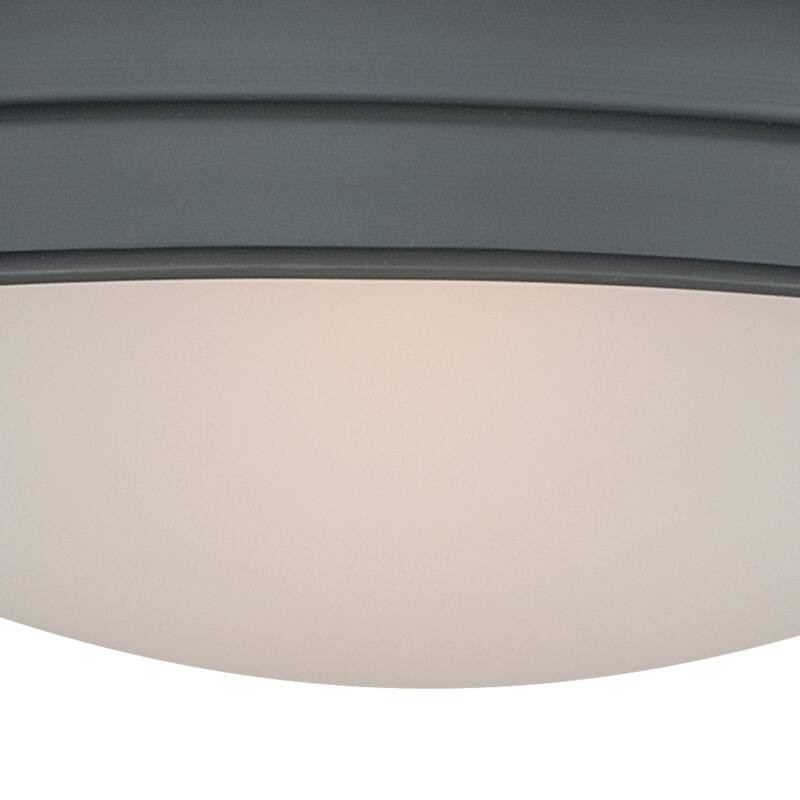 Bronze Semi Flush Mount Ceiling Light - Barn Dome Fixture - Farmhouse Style Lighting - 9.5