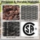 preview thumbnail 12 of 12, Fire Pit with Table Patio Rattan Sofa Swivel Chair - Grey cushion