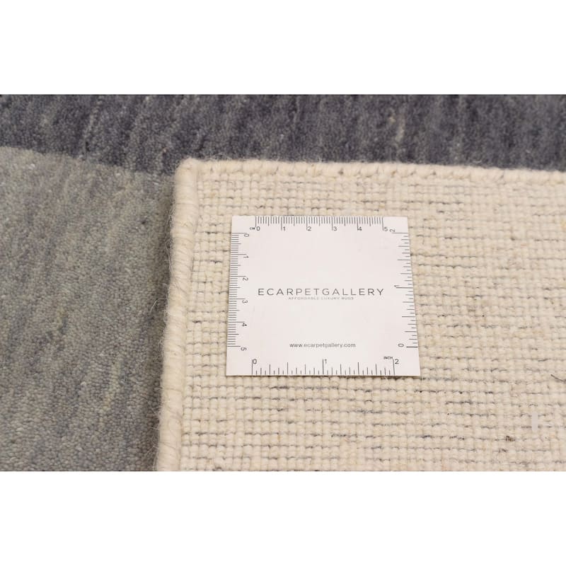 ECARPETGALLERY Hand-knotted Kashkuli Gabbeh Grey Wool Rug - 5'6 x 7'10