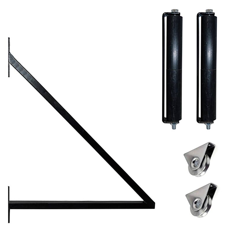 ALEKO Steel St. Louis Style Single 18' Driveway Gate with Pedestrian Gate