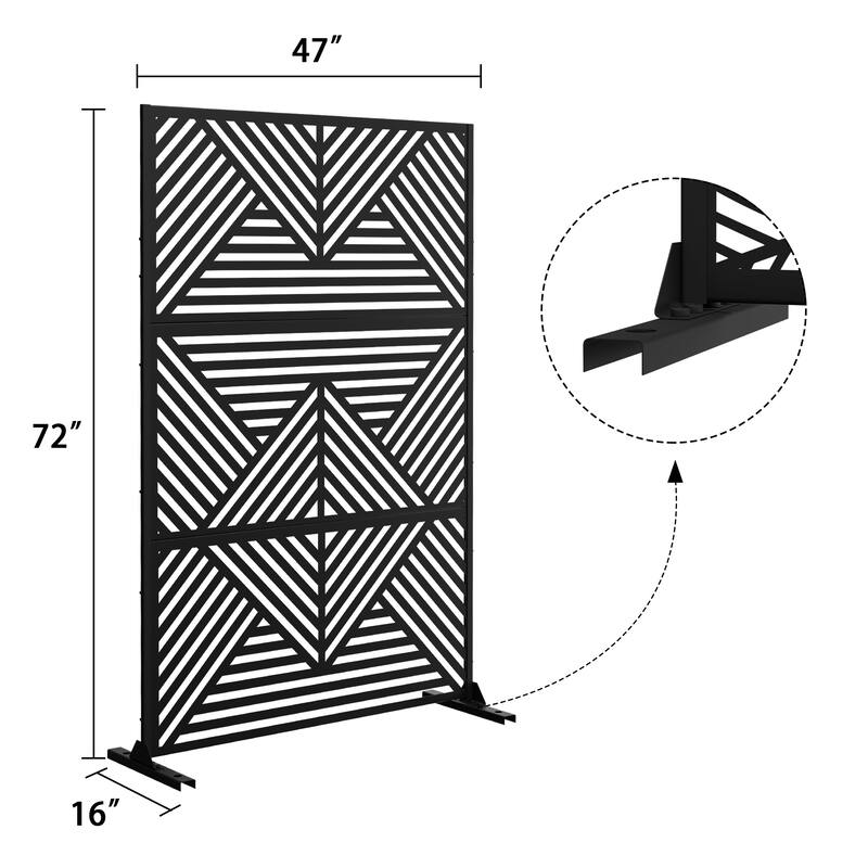 Zodiac Metal Privacy Screen Panel - 72*47