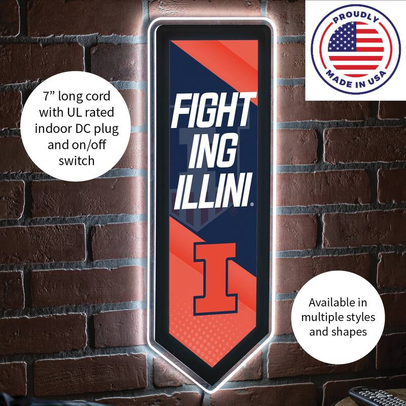 University of Illinois LED Lighted Sign