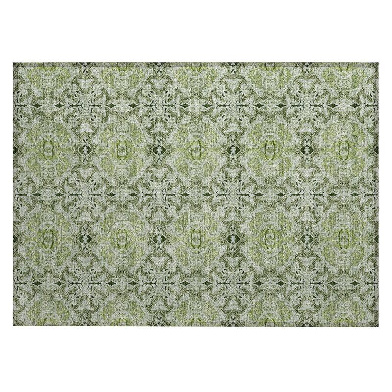 Machine Washable Indoor/ Outdoor Chantille Traditional Medallions Rug