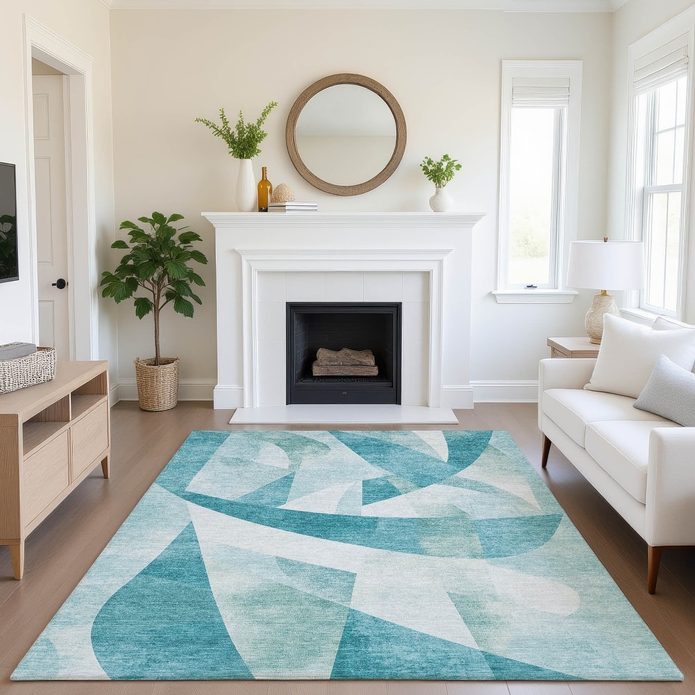 Premium Washable Super Soft Abstract Contemporary Mayfield Rug