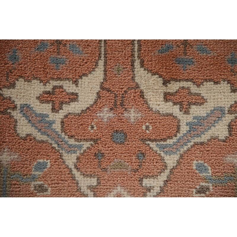Oushak Indian Runner Rug Handmade Wool Carpet - 2'6"x 9'11"