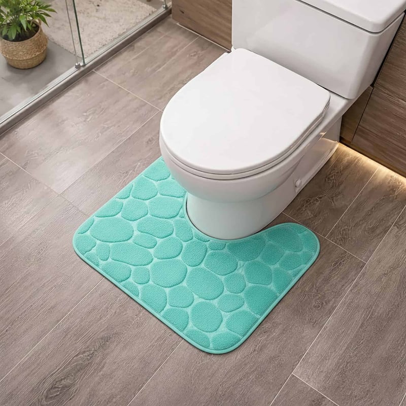 Contour Bath Rug Memory Foam Mat 3D Pebble 20L x 20W