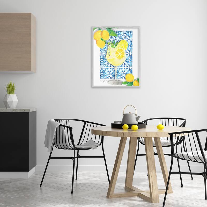 Stupell Mediterranean Limoncello Drink Framed Giclee Art Design By Hillary Holt
