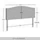 preview thumbnail 19 of 17, CraftPorch Velvet Nailhead Trim Upholstered Adjustable Headboard