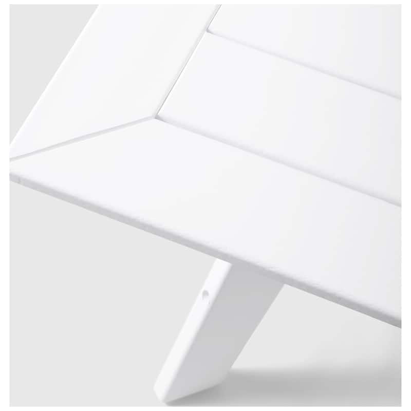 Polytrends Birchwood All Weather HDPE Outdoor Patio 37 Inch Square Conversation Table