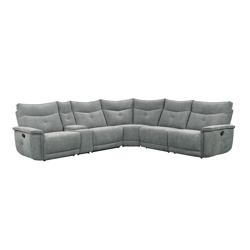 Avenue Modular Reclining Sectional Sofa - Dark Grey