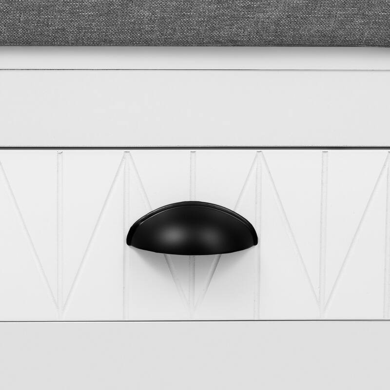 Modern Multi-Functional Entryway Coat Rack with 6 Hooks, 2 Drawers, Bench and Shoe Rack, for Entrances