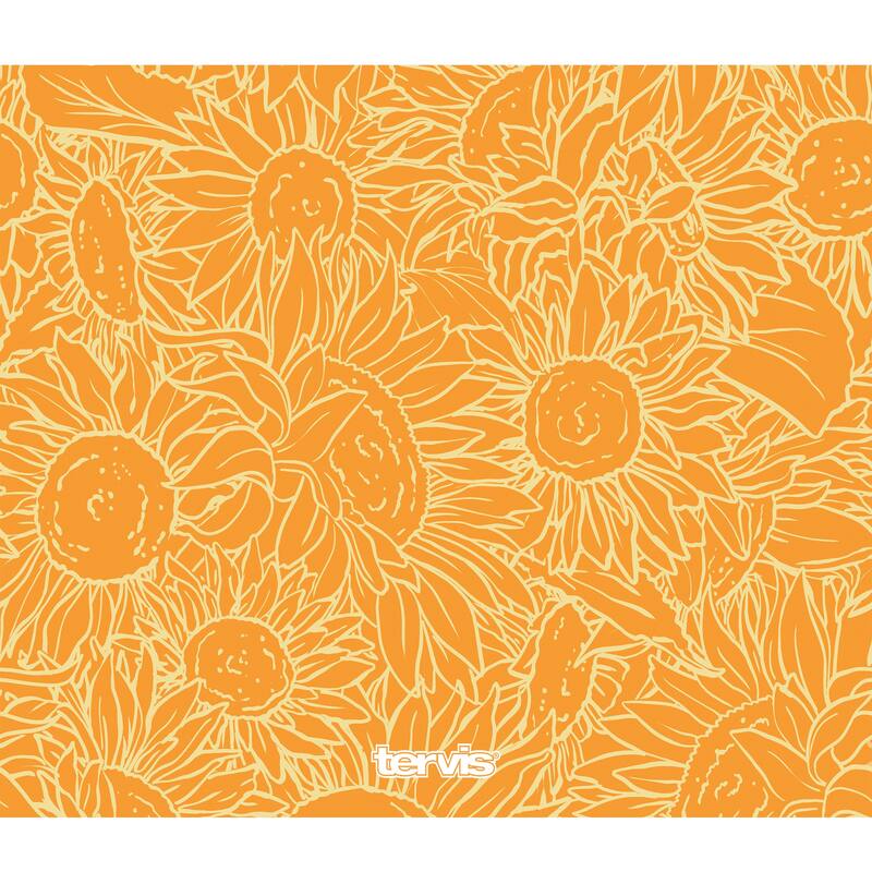 Tervis Sunflower Power Triple Walled Insulated Travel Tumbler, Stainless Steel - 24oz Wide Mouth Bottle