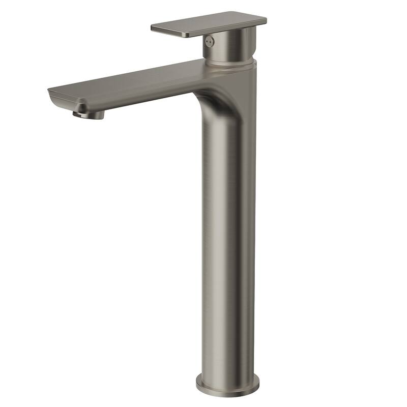 GRANDJOY Modern Vessel Sink Faucet with Spot Resistant Surface - Brushed Nickel