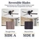 preview thumbnail 22 of 47, 52" MaCenna Indoor Traditional Farmhouse Ceiling Fan with Pull Chains, Dry-Rated