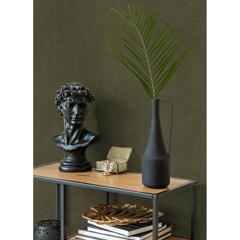 RuSuede Olive Green Peel and Stick Wallpaper