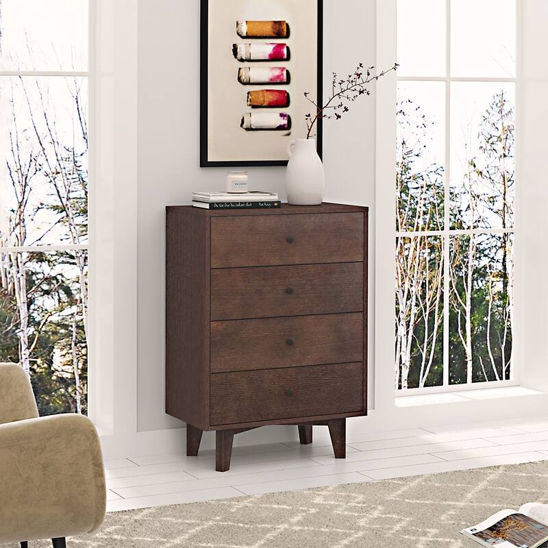 Wooden Dresser/Storge Cabinet with Retro Birch round handle