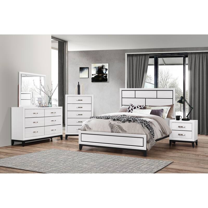 Aglae Chalk Panel Bed