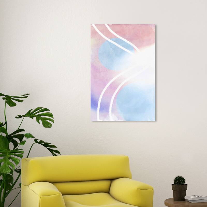 Wynwood Studio Canvas Abstract Pastel Vision abstract Blue and Light Blue Modern & Contemporary Wall Art Canvas Print - 30 x 20