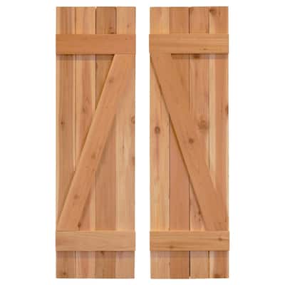 Z Board & Batten Exterior Shutters Pair