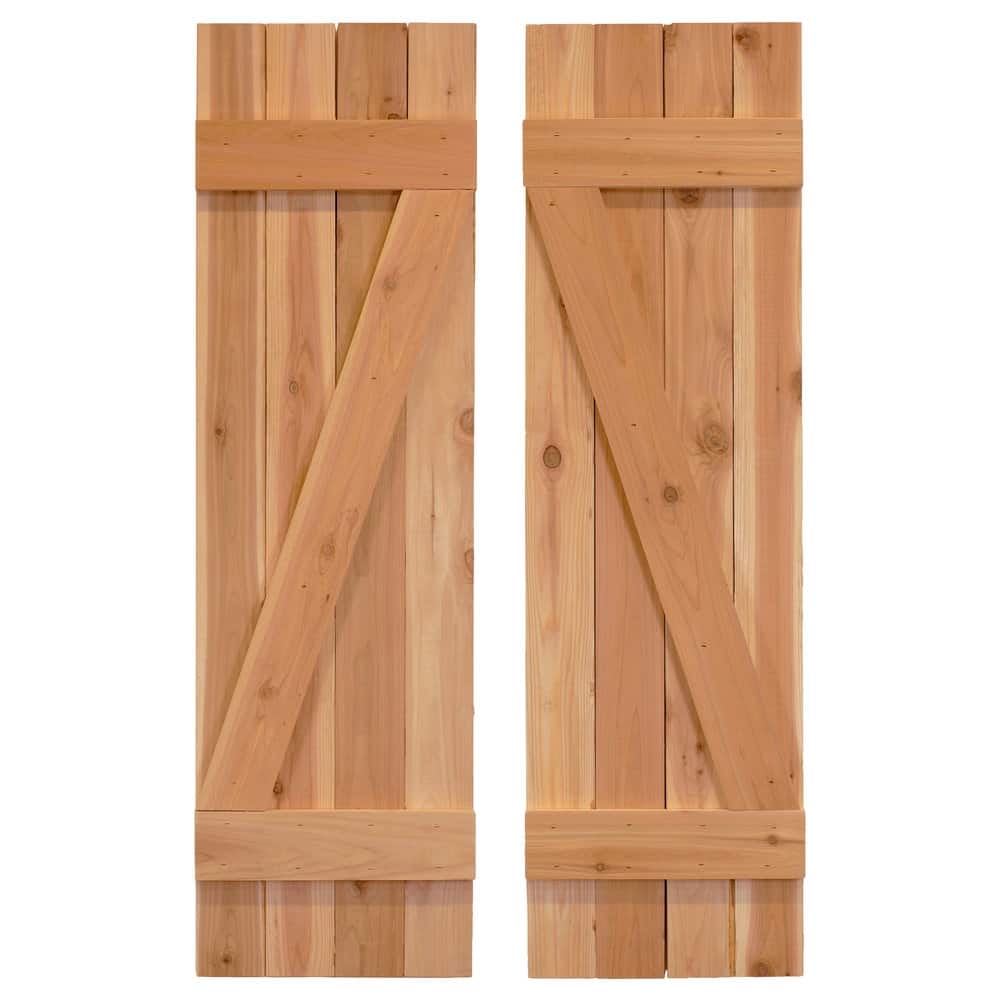 Z Board & Batten Exterior Shutters Pair