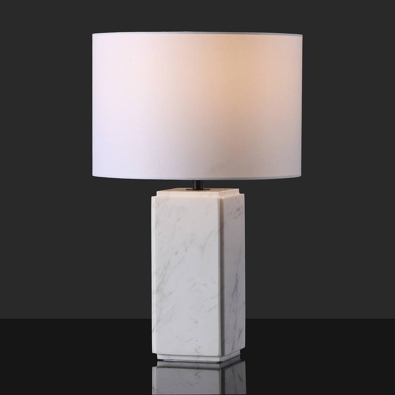 SAFAVIEH Couture Zahra Marble Tall Table Lamp - 15"W x 15"D x 23"H
