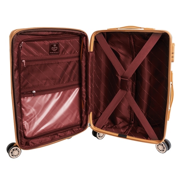 Max Studio 3 Piece Athens Expandable Lightweight Durable Suitcase